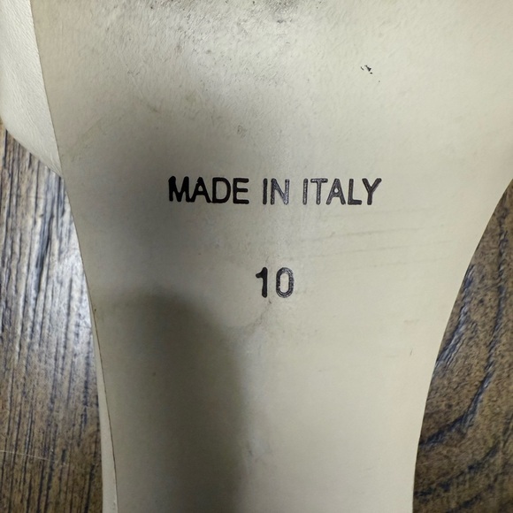 Avellini Cream Slide Sandals Size 11 - Picture 5 of 5